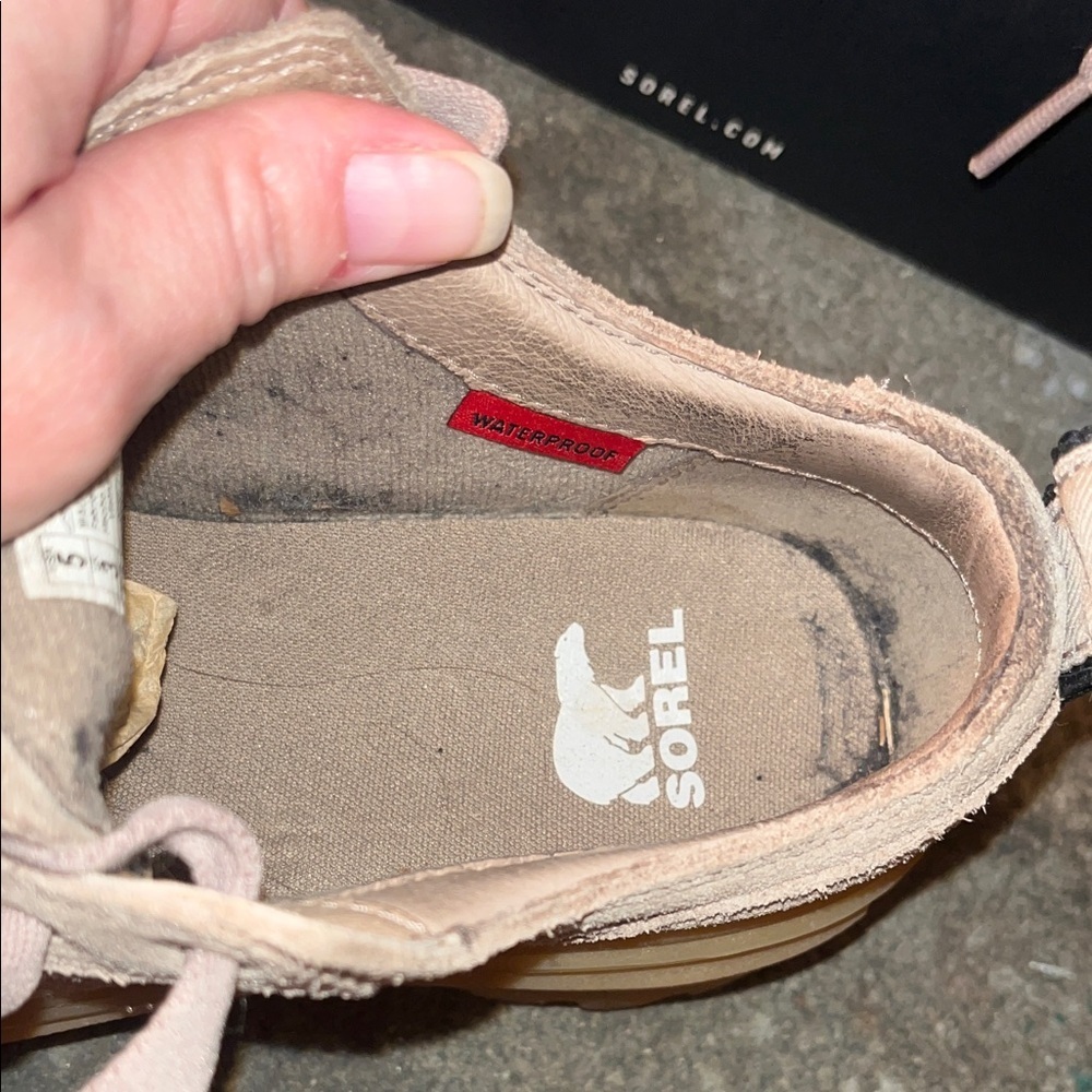 Sorel Caribou X Women's Platform Shoes - Taupe and Sea Salt - Picture 4 of 12